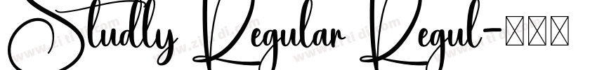 Studly Regular Regul字体转换